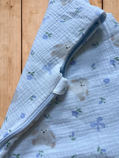 śpiworek muślinowy do spania dla niemowlaka, dziecka, noworodka